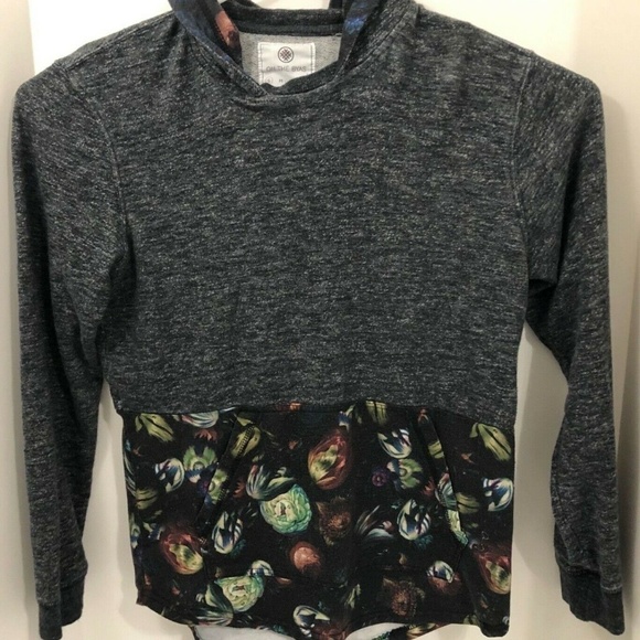 On The Byas Mens Shirt Hoodie Pullover Small Navy - Picture 1 of 5